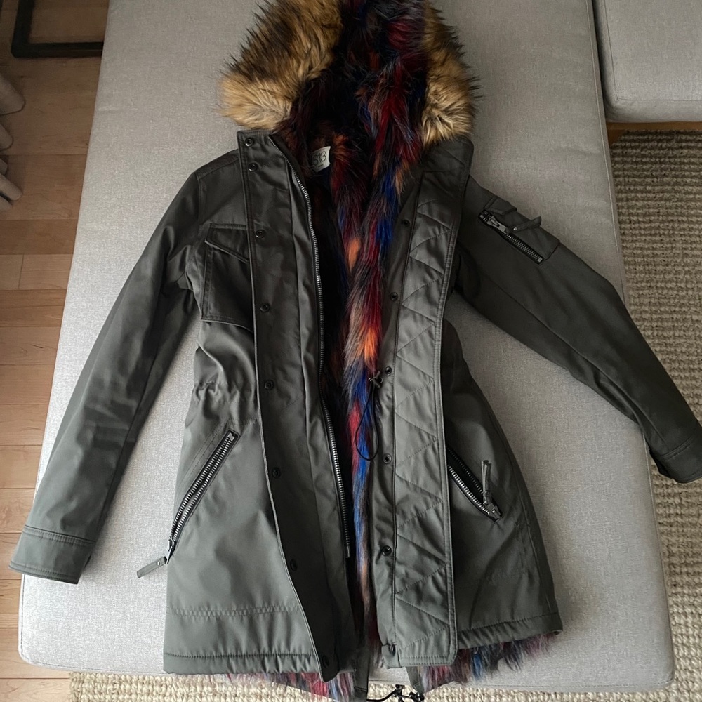 S13 NEWYORK faux fur parka
